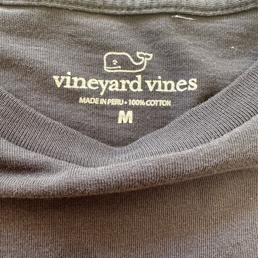 Vineyard Vines Blue Cotton Long Sleeve - M - Picture 3 of 3